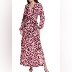 Pink Floral Maxi Dress